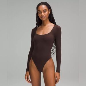 NWT Lululemon Wundermost Ultra-Soft Nulu Square-Neck Long-Sleeve Bodysuit